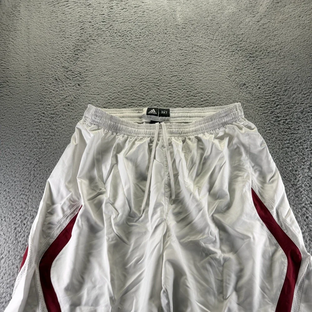 Vintage Adidas‎ Shorts Mens 3XT White Athletic Performance Basketball Activewear